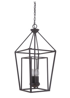 Hudson Four Light Foyer Pendant in Oiled Bronze (46|45834OB)