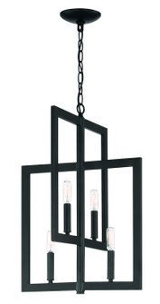 Portrait Four Light Foyer Pendant in Espresso (46|44934ESP)
