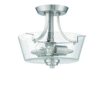 Grace Two Light Semi Flush Mount Convertible in Brushed Polished Nickel (46|41952BNKCS)