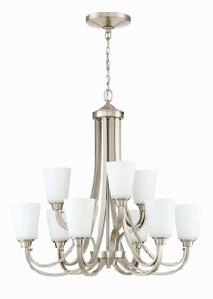 Grace Nine Light Chandelier in Brushed Polished Nickel (46|41929BNK)