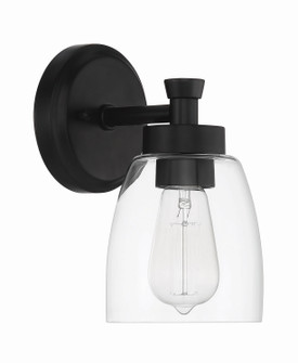 Henning One Light Wall Sconce in Flat Black (46|12705FB1)