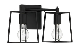 Dunn Two Light Vanity in Flat Black (46|12113FB2)