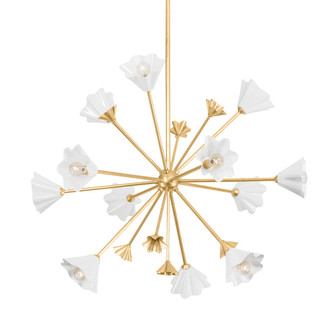 Julieta 12 Light Chandelier in Vintage Gold Leaf (68|45138VGL) Julieta 12 Light Chandelier in Vintage Gold Leaf (68|45138VGL)