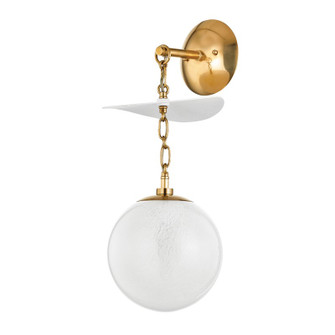 Antoinette One Light Wall Sconce in Vintage Brass (68|41901VBGSW)