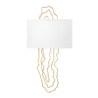 5Th Avenue Two Light Wall Sconce in Vintage Gold Leaf (68|40402VGL)