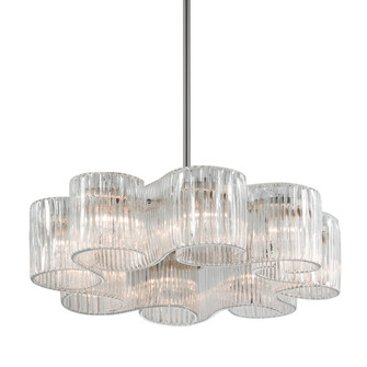 Circo Eight Light Chandelier in Satin Silver Leaf (68|24048)