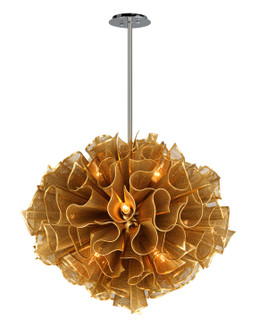 Pulse 12 Light Chandelier in Gold Leaf (68|218412)