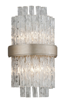 Chime Two Light Wall Sconce in Silver Leaf Polished Stainless (68|20412)
