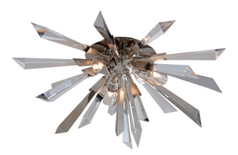 Inertia Three Light Flush Mount in Silver Leaf (68|14033)