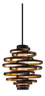 Vertigo Two Light Chandelier in Bronze And Gold Leaf (68|11343)