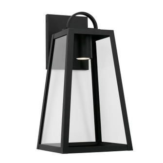 Leighton One Light Outdoor Wall Lantern in Black (65|943712BKGL)