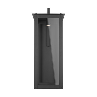 Hunt One Light Outdoor Wall Lantern in Black (65|934642BKGL)