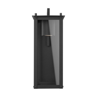 Hunt One Light Outdoor Wall Lantern in Black (65|934611BKGL)