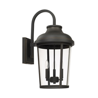 Dunbar Three Light Outdoor Wall Lantern in Oiled Bronze (65|927032OZ)