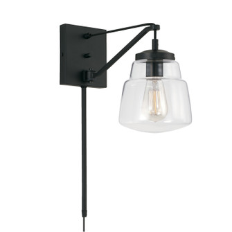 Dillon One Light Wall Sconce in Matte Black (65|642711MB518)