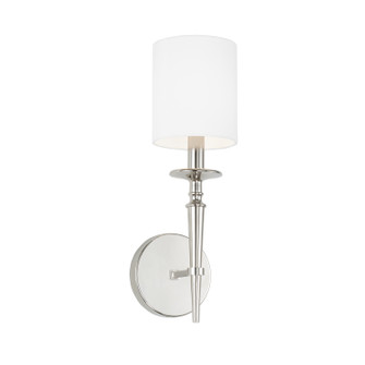 Abbie One Light Wall Sconce in Polished Nickel (65|642611PN701)