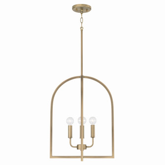 Lawson Four Light Foyer Pendant in Aged Brass (65|548841AD)