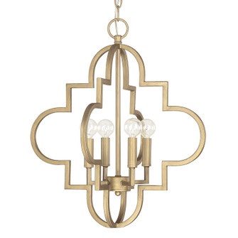 Ellis Four Light Pendant in Brushed Gold (65|4541BG)