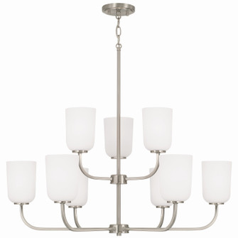 Lawson Nine Light Chandelier in Brushed Nickel (65|448891BN542)