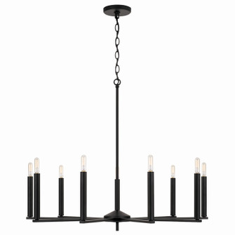 Portman Nine Light Chandelier in Matte Black (65|448691MB)