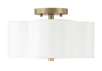 Quinn Two Light Semi-Flush Mount in Brushed Gold (65|4452BG557)