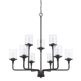 Colton Nine Light Chandelier in Matte Black (65|428891MB451)