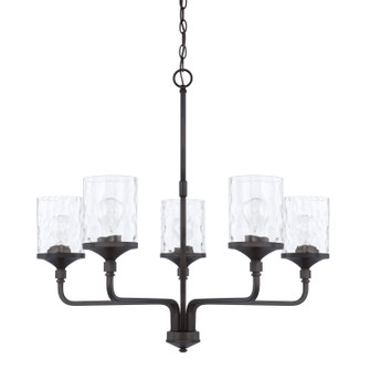 Colton Five Light Chandelier in Matte Black (65|428851MB451)