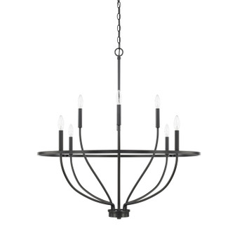 Greyson Eight Light Chandelier in Matte Black (65|428581MB)