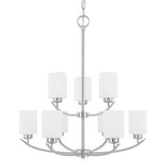 Dixon Nine Light Chandelier in Brushed Nickel (65|415291BN338)