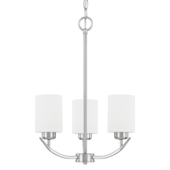 Dixon Three Light Chandelier in Brushed Nickel (65|415231BN338)