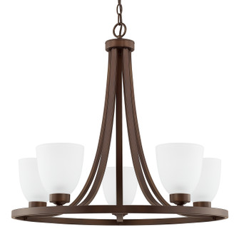 Jameson Five Light Chandelier in Bronze (65|414351BZ333)