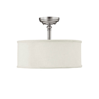 Loft Three Light Semi-Flush Mount in Matte Nickel (65|3923MN480)