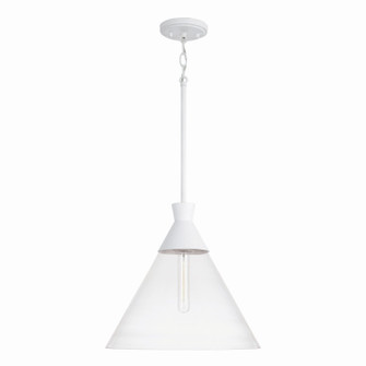 Paloma One Light Pendant in Textured White (65|350311XW)