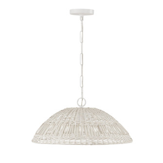 Naomi One Light Pendant in Chalk White (65|347511HH)