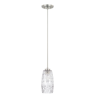 Casper One Light Pendant in Brushed Nickel (65|328611BN450)