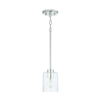 Greyson One Light Pendant in Brushed Nickel (65|328511BN449)