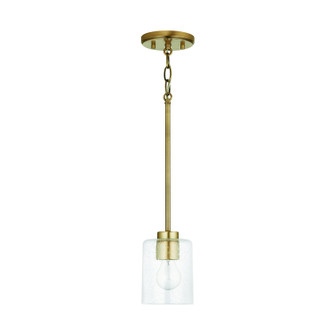 Greyson One Light Pendant in Aged Brass (65|328511AD449)