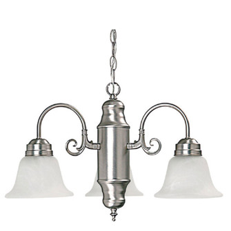 David Three Light Chandelier in Matte Nickel (65|3253MN118)
