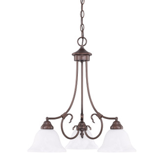 Hometown Three Light Chandelier in Bronze (65|3224BZ220)