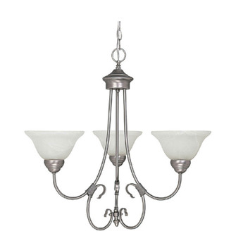 Hometown Three Light Chandelier in Matte Nickel (65|3223MN220)