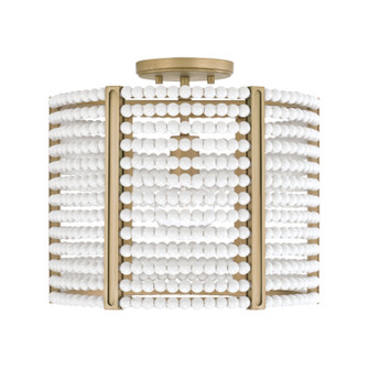 Brynn One Light Semi Flush Mount in Aged Brass Painted (65|247111AP)