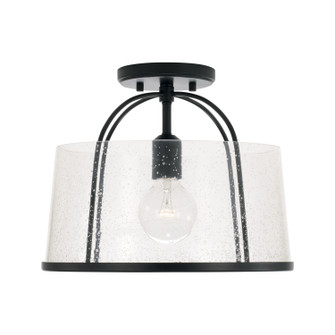 Madison One Light Flush Mount in Matte Black (65|247011MB)