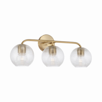 Dolan Three Light Vanity in Matte Brass (65|149931MA544)