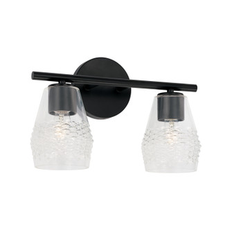 Dena Two Light Vanity in Matte Black (65|145021MB524)