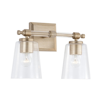Breigh Two Light Vanity in Brushed Champagne (65|144821BS523) Breigh Two Light Vanity in Brushed Champagne (65|144821BS523)