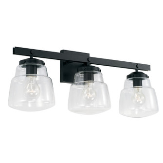 Dillon Three Light Vanity in Matte Black (65|142731MB518)