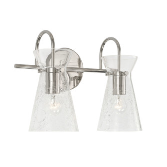 Mila Two Light Vanity in Polished Nickel (65|142421PN)