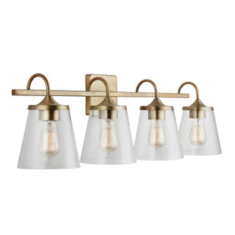 Jayne Four Light Vanity in Aged Brass (65|139142AD496)