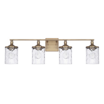 Colton Four Light Vanity in Aged Brass (65|128841AD451)