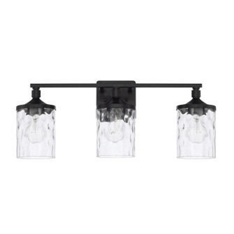 Colton Three Light Vanity in Matte Black (65|128831MB451)